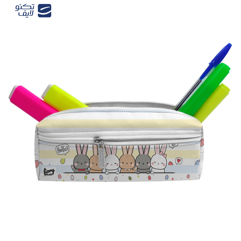 جامدادی مستر راد مدل سه زیپ طرح خرگوش آنجل کد 2484