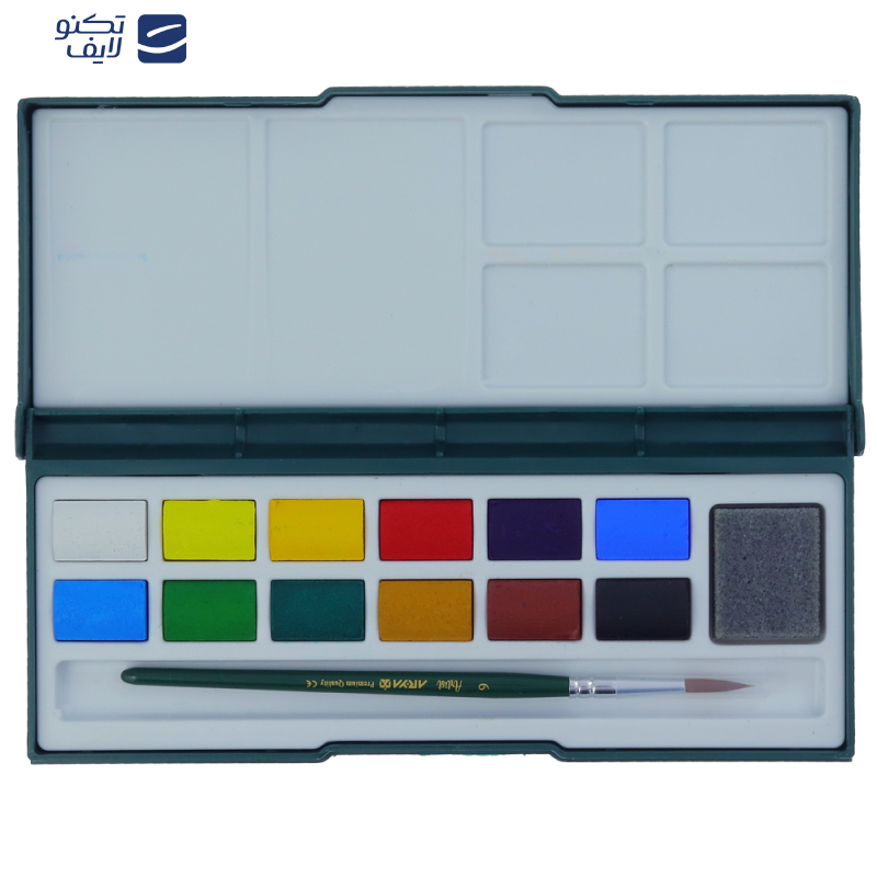 آبرنگ 12 رنگ آریا طرح رودخانه