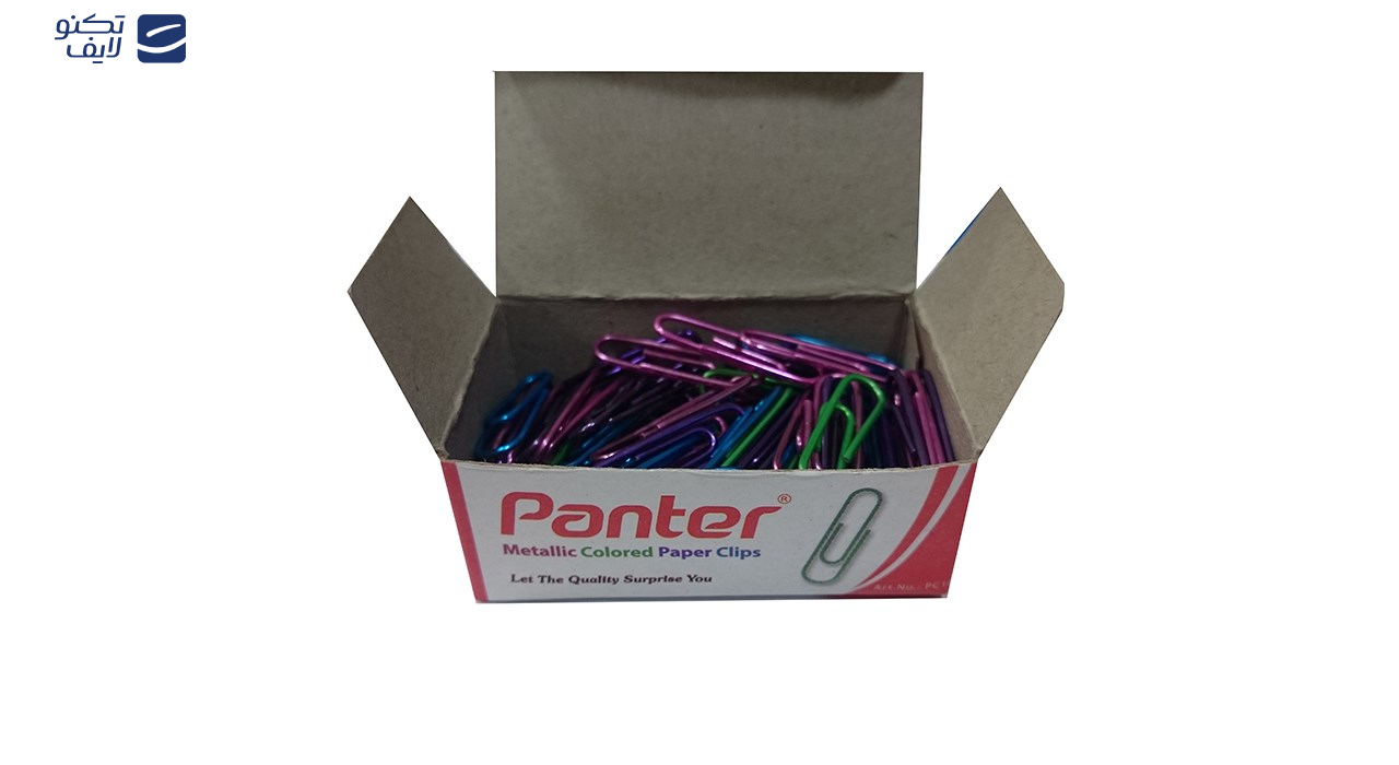 گیره کاغذ پنتر مدل متالیک بسته ی 10 عددی