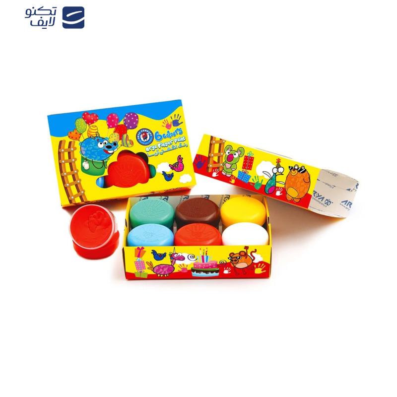 رنگ انگشتی 6 رنگ آریا کد 65171