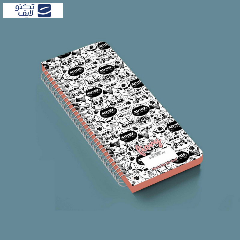 دفترچه یادداشت مستر راد مدل to do list طرح گربه های فانتزی کد fiory 2110 به همراه جامدادی