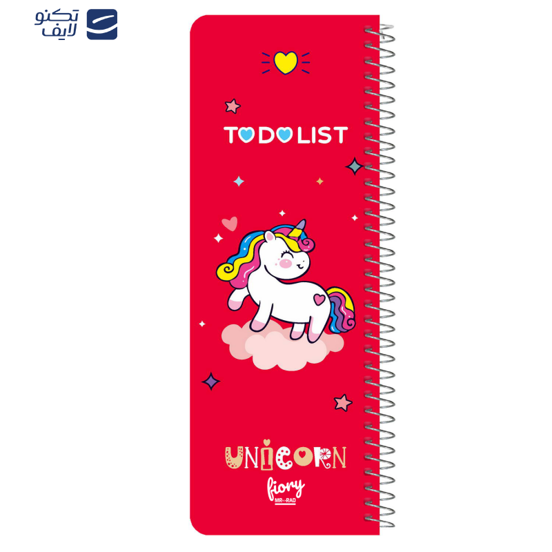 دفترچه یادداشت مستر راد مدل to do list طرح یونیکورن کد unicorn 1577