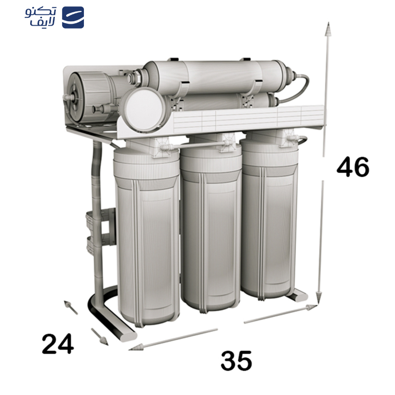 دستگاه تصفیه کننده آب اس اس وی مدل MacTec X600 به همراه فیلتر بسته 4 عددی