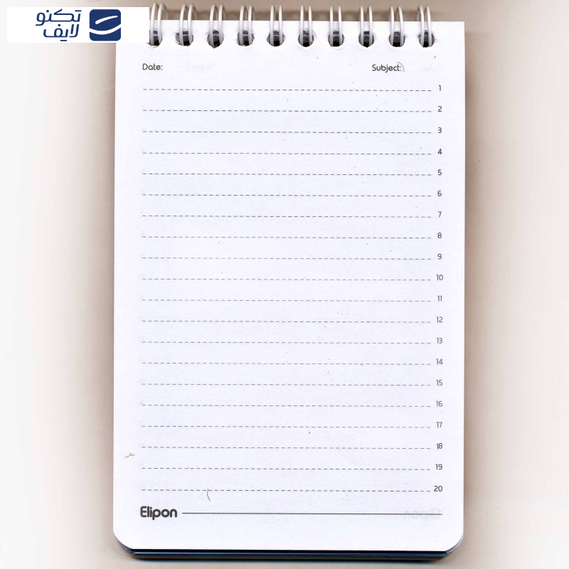 دفتر یادداشت 80 برگ الیپون کد 2626258