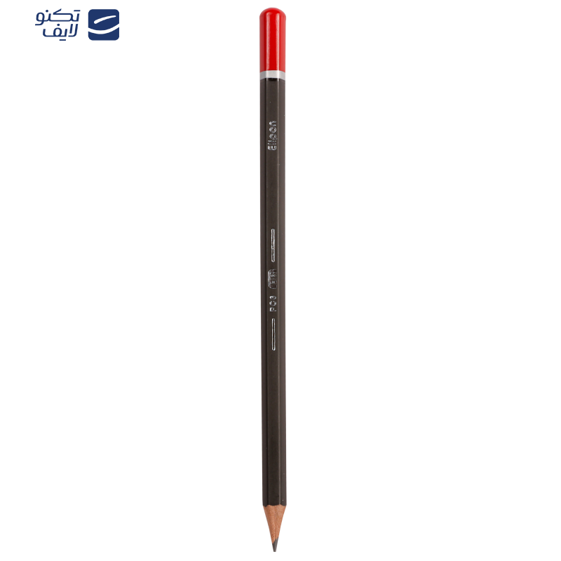 مداد مشکی الیپون مدل کلاسیک شش گوش کد 8110001 بسته 12 عددی