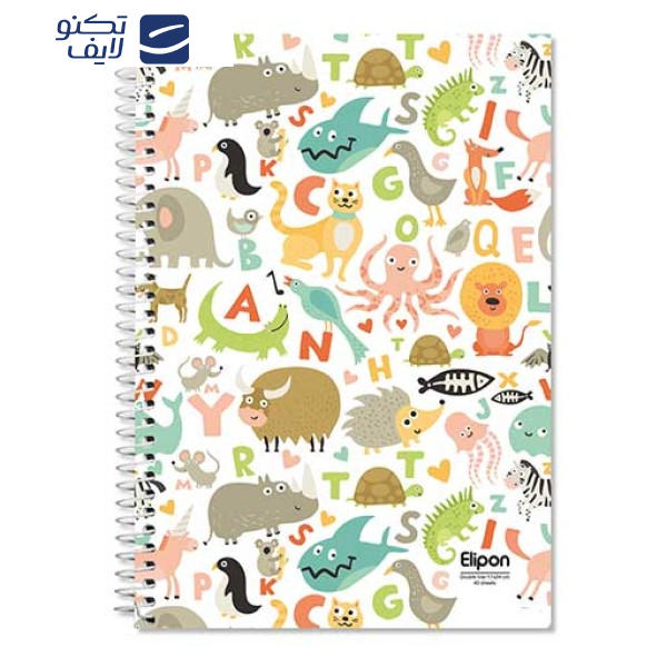 دفتر زبان 40 برگ الیپون کد 2901340