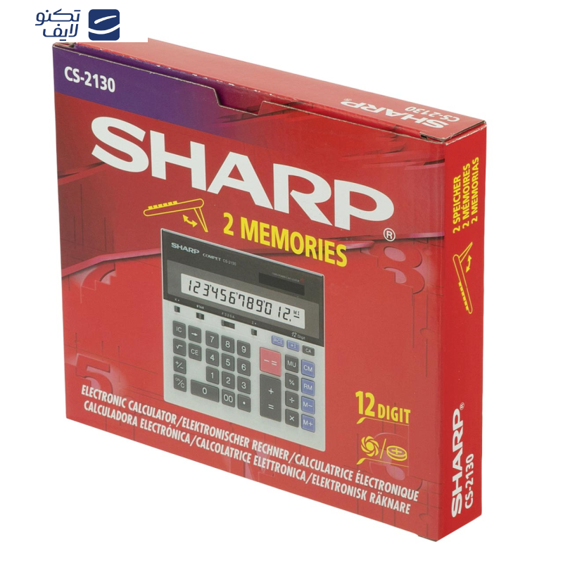 ماشین حساب شارپ کد as-233-ki مدل CS-2130