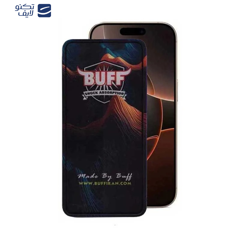 محافظ صفحه نمایش 5D بوف مدل Mountain مناسب برای گوشی موبایل اپل iPhone 15 Pro 