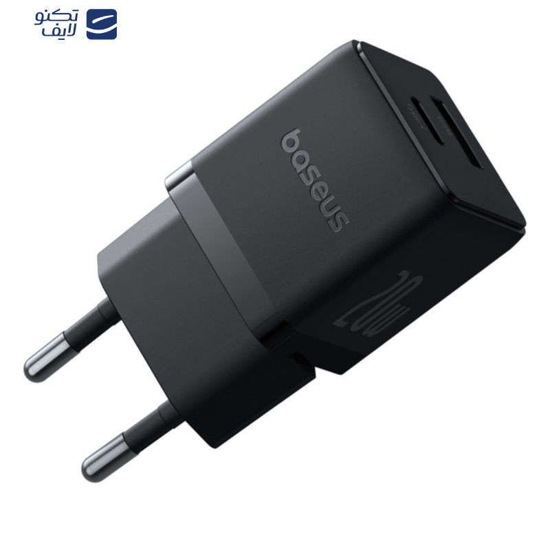 شارژر دیواری 20 وات بیسوس مدل 20W Palm به همراه کابل USB-C شارژر دیواری 20 وات بیسوس مدل 20W Palm به همراه کابل USB-C