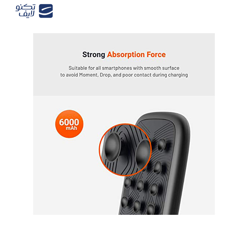 پاوربانک بی سیم پرودو مدل PD-OT17W ظرفیت 6000 میلی آمپر ساعت