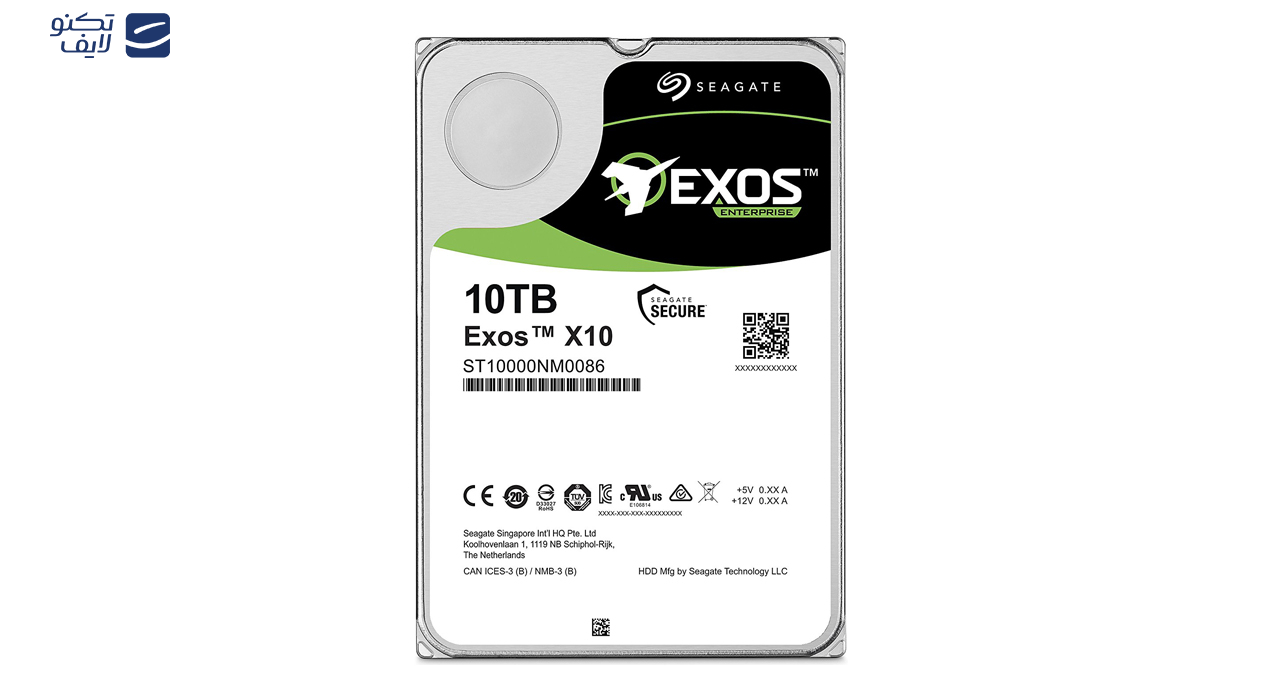 هارد دیسک اینترنال سیگیت مدل Exos ST10000NM0086 ظرفیت 10 ترابایت