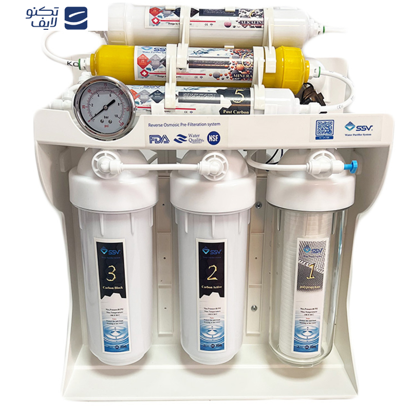 دستگاه تصفیه کننده آب اس اس وی مدل UltraPro X800 به همراه فیلتر دستگاه تصفیه کننده آب بسته 3 عددی