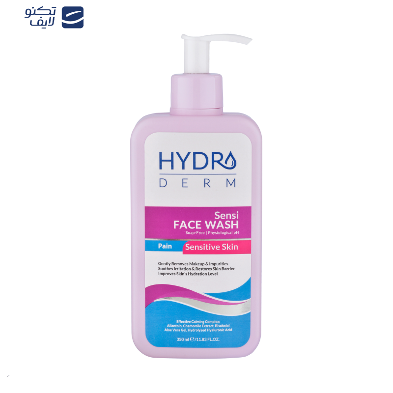 محلول شستشو صورت هیدرودرم مدل Sensi مناسب پوست های حساس حجم 350 میلی لیتر
