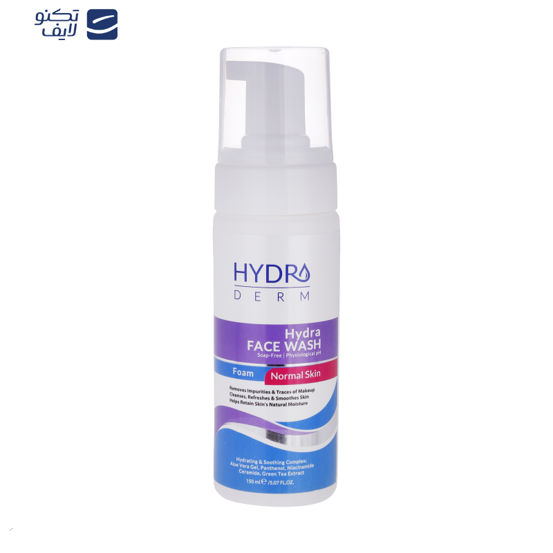 فوم شستشو صورت هیدرودرم مدل آلوئه ورا مناسب پوست های حساس حجم 150 میلی لیتر