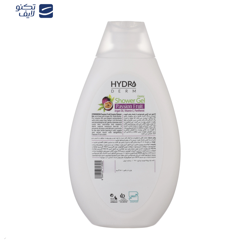 شامپو بدن کرمی هیدرودرم مدل Passion Fruit مناسب انواع پوست حجم 500 میلی لیتر