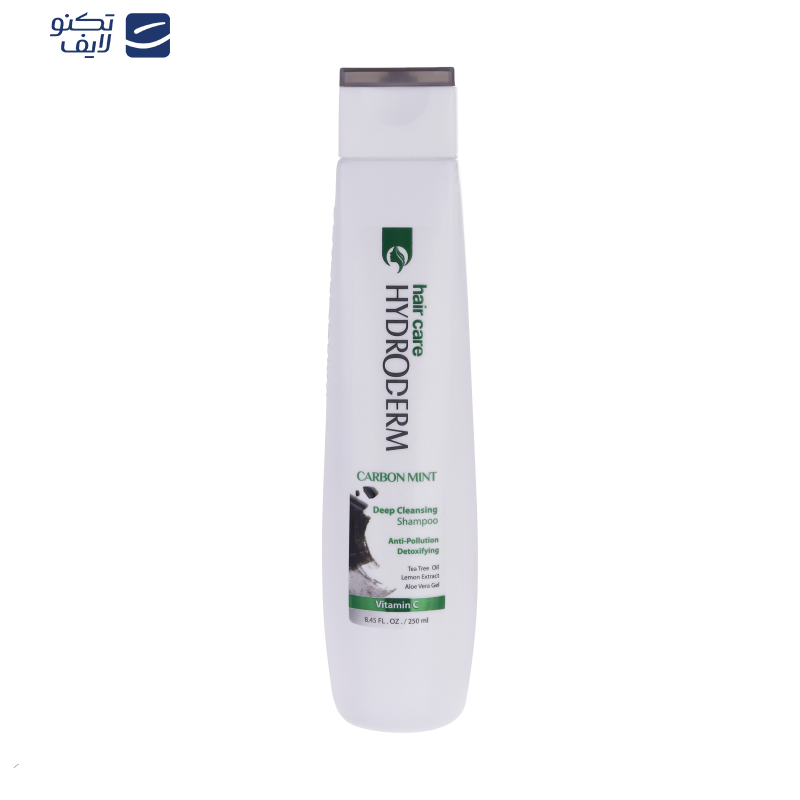 شامپو پاک کننده هیدرودرم مدل Carbon Mint مناسب موهای چرب حجم 250 میلی لیتر