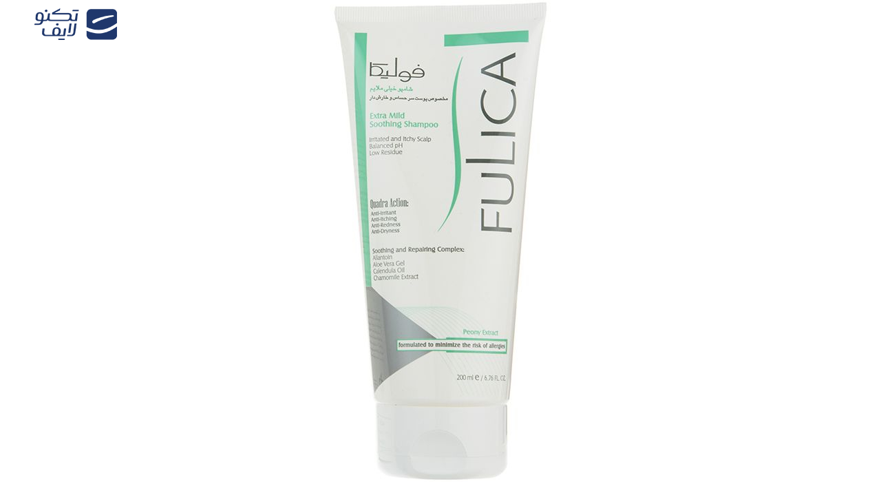 شامپو خیلی ملایم فولیکا مخصوص پوست سر حساس و خارش دار حجم 200 میلی‌لیتر