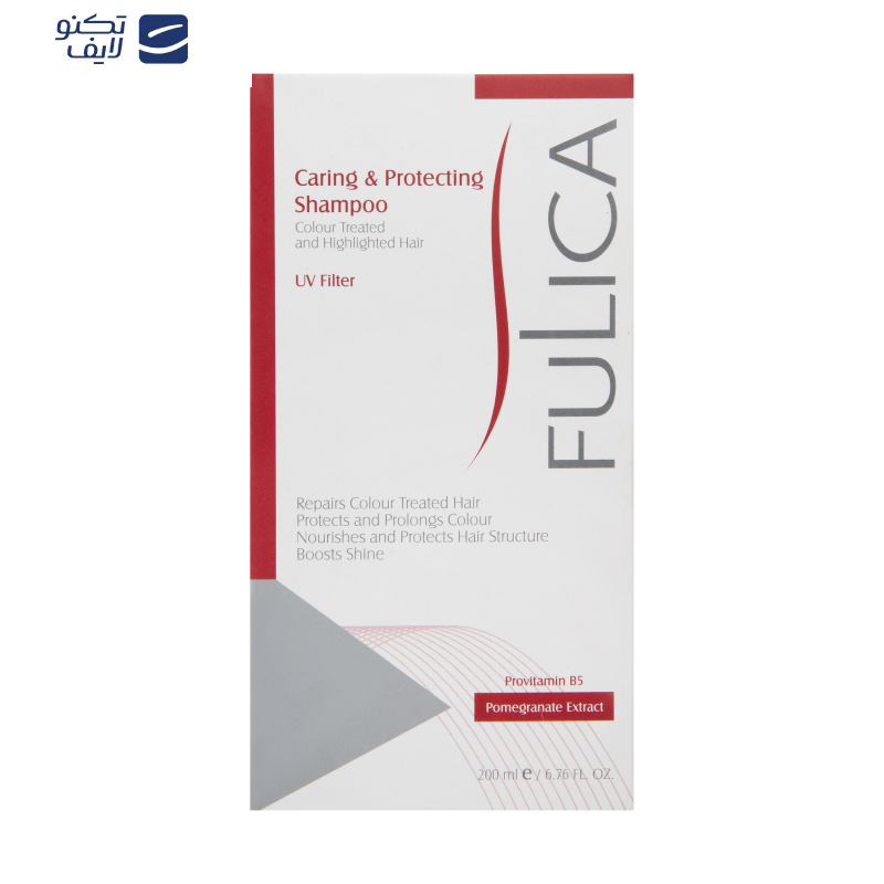 شامپو مو فولیکا مدل Caring And Protecting مخصوص موهای رنگ شده حجم 200 میلی‌لیتر