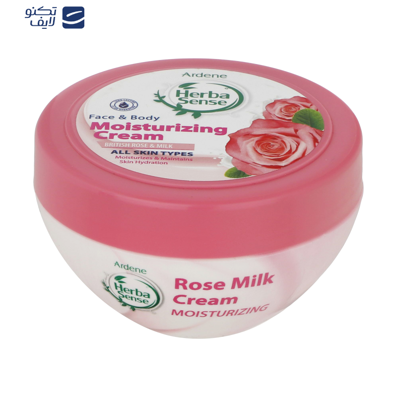 کرم مرطوب کننده آردن هرباسنس مدل British Rose & Milk وزن 150 گرم