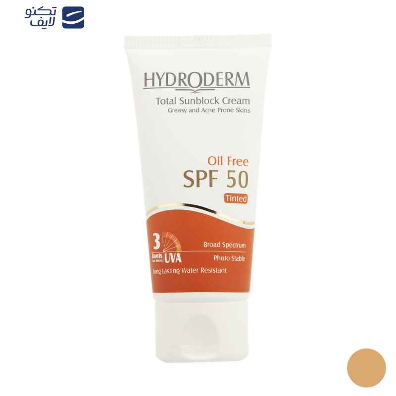 کرم ضدآفتاب هیدرودرم مدل Medium Beige SPF50، حجم 50 میلی‌لیتر