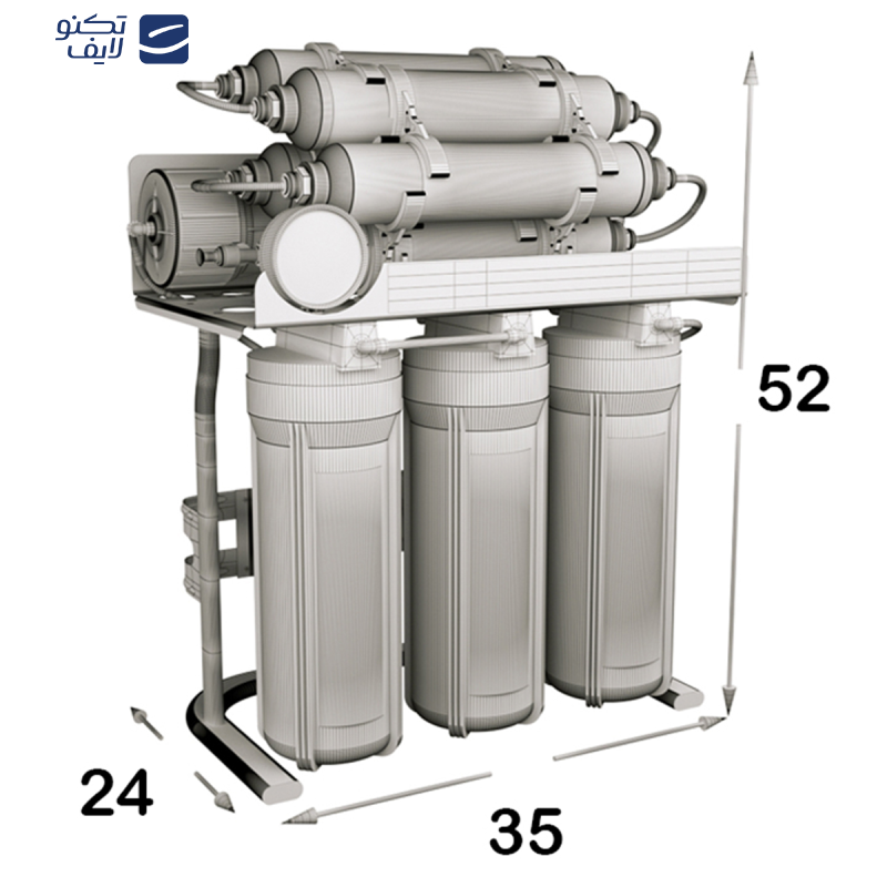 دستگاه تصفیه کننده آب اس اس وی مدل MaxTec X1000 به همراه فیلتر بسته 3 عددی