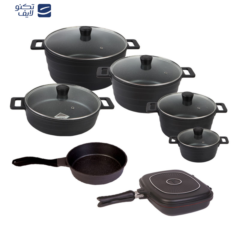 سرویس پخت و پز 13 پارچه تکنو مدل اورس سرویس پخت و پز 13 پارچه تکنو مدل اورس