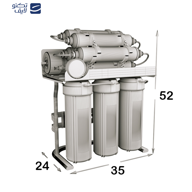 دستگاه تصفیه کننده آب اس اس وی مدل SuperTec 2W X900 به همراه شیر دوکاره