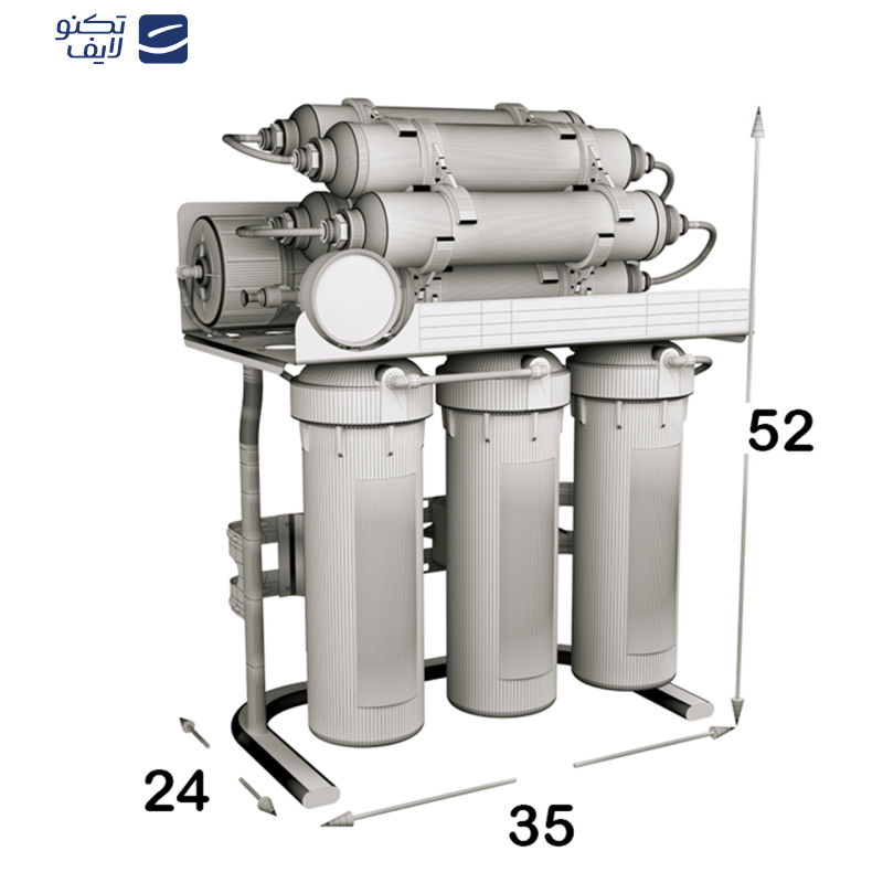 دستگاه تصفیه کننده آب اس اس وی مدل UltraTec 2W X900 به همراه شیر دوکاره
