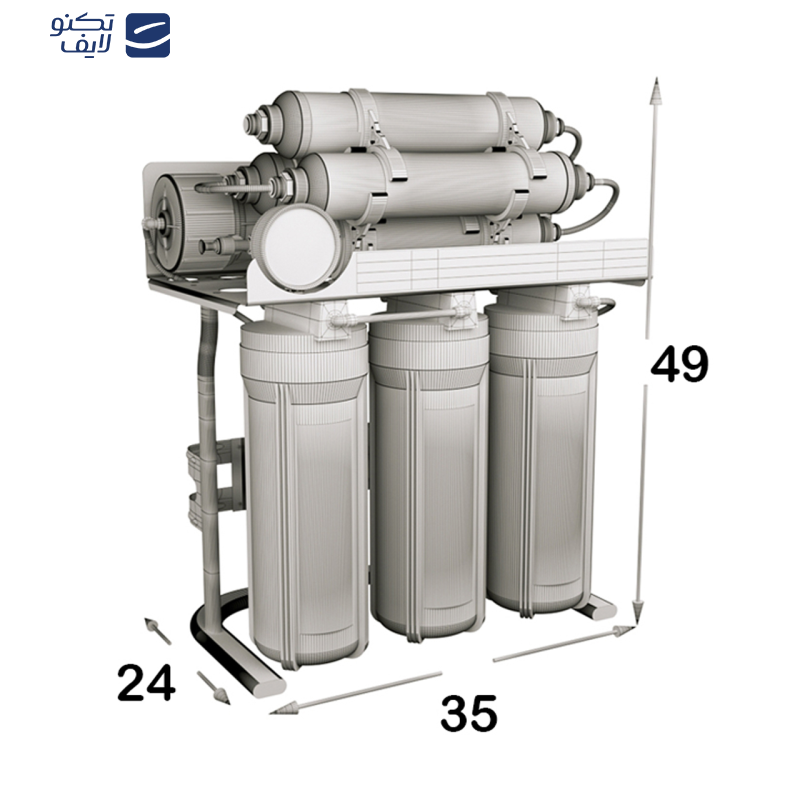 دستگاه تصفیه کننده آب اس اس وی مدل MaxSpring 2W X800 به همراه شیر دوکاره