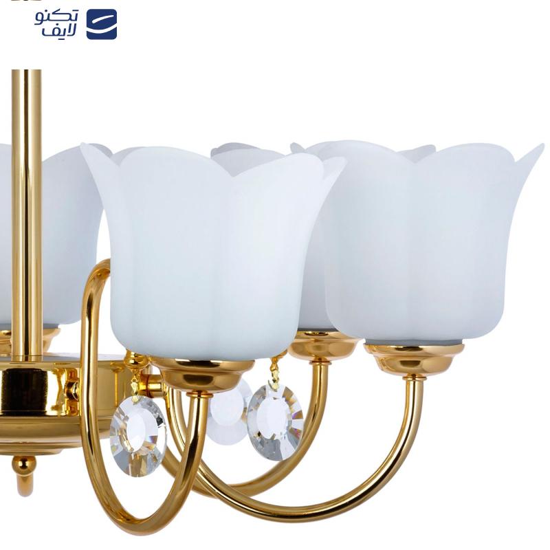 لوستر چشمه نور 7 شعله کد A856/7-O  