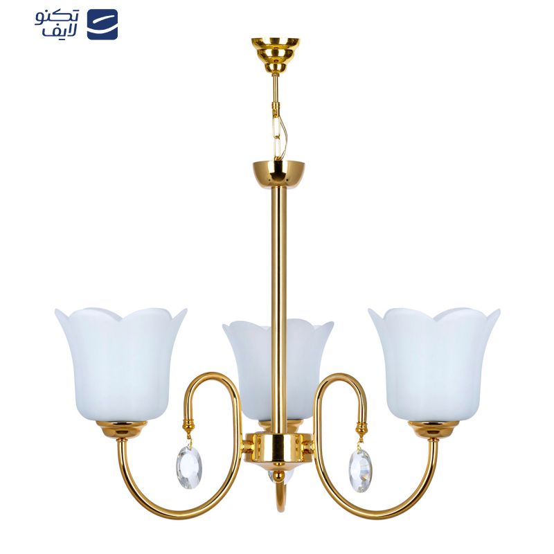 لوستر سه شعله چشمه نور کد AB856/3  