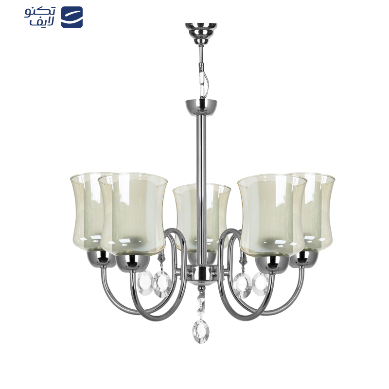  لوستر آویز پنج شعله چشمه نور کد 811/5