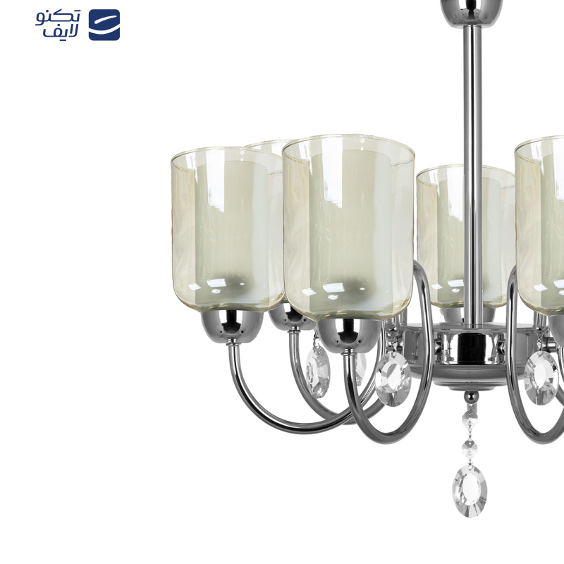 لوستر آویز هفت شعله چشمه نور کد A812/7-O