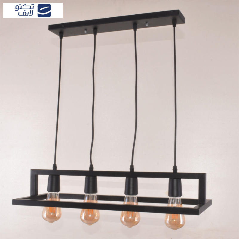 چراغ آویز چشمه نور کد A1333/4-BK چراغ آویز چشمه نور کد A1333/4-BK