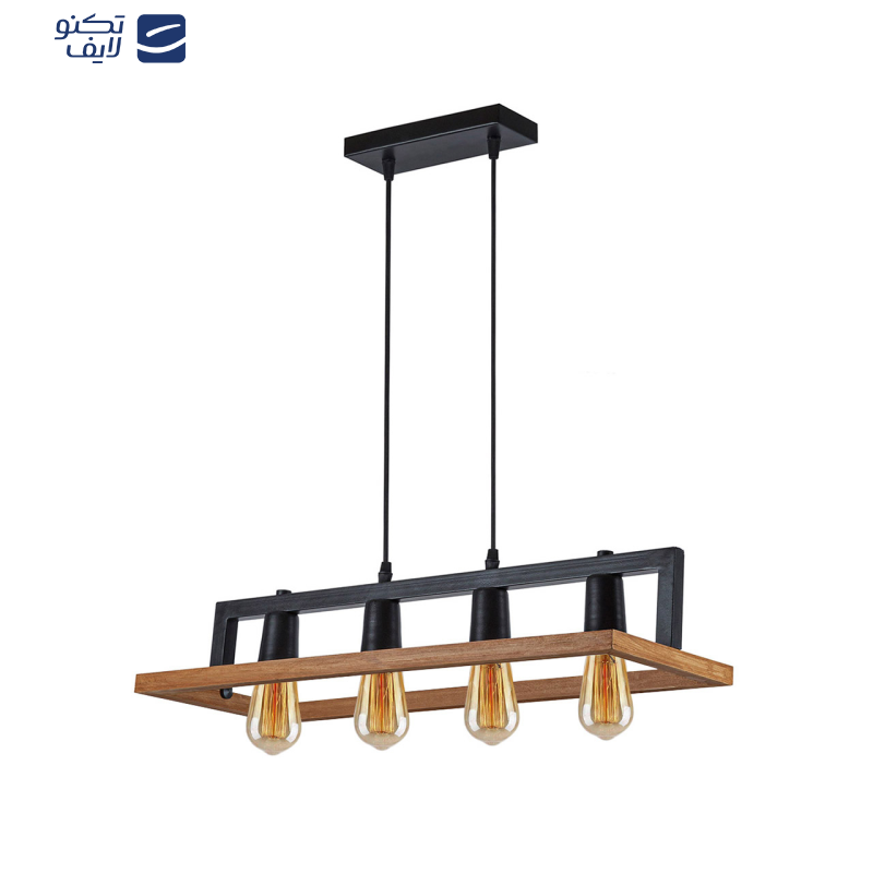 لوستر چهار شعله چشمه نور کد AB1336/4BK