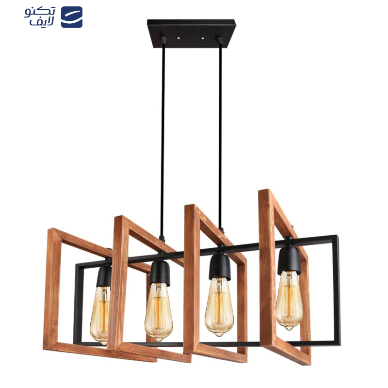  لوستر آویز چهار شعله چشمه نور کد AB1338/4