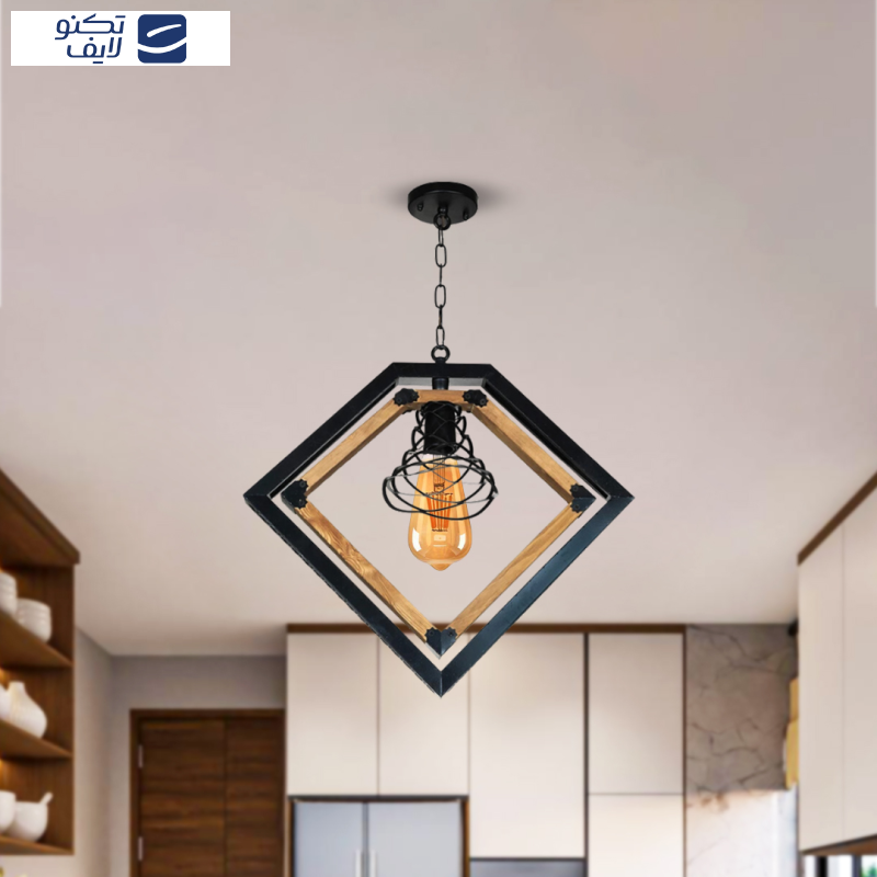 لوستر یک شعله چشمه نور کد 2227/1BK