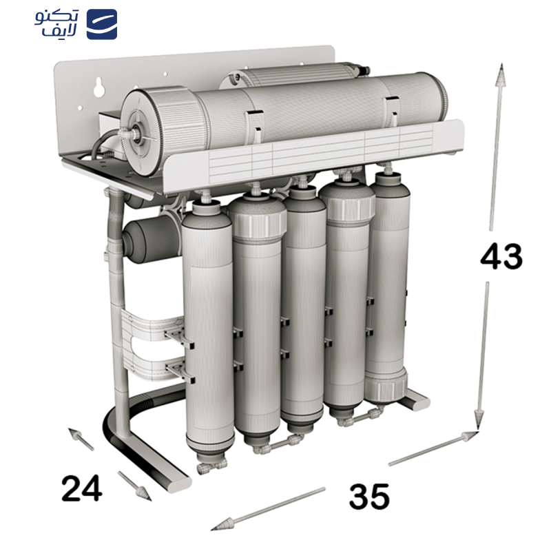 دستگاه تصفیه کننده آب اس اس وی مدل PureLine 2W X800