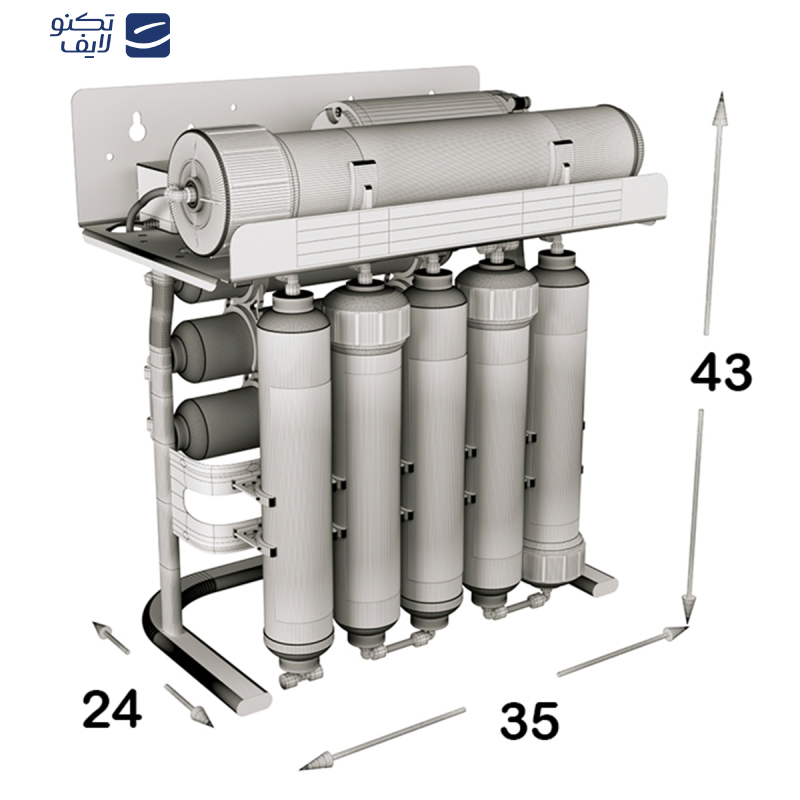 دستگاه تصفیه کننده آب اس اس وی مدل PureLine 2W X900