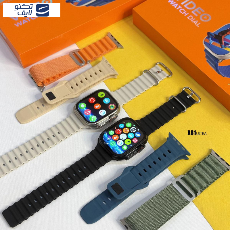 ساعت هوشمند ۴۹ میلیمتری ایکس اینوا مدل X81 ULTRA با بند سیلیکونی