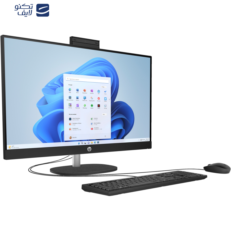 کامپیوتر همه کاره 27 اینچ اچ‌ پی مدل CR0153nh با پردازنده Core i7 1355U رم 32 گیگابایت از نوع DDR4 حافظه داخلی دو ترابایت SSD کارت گرافیک Iris Xe (integrated) نمایشگر از نوع IPS
