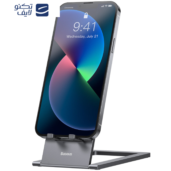 پایه نگهدارنده گوشی موبایل و تبلت بیسوس مدل Foldable Metal Desktop Holder LUKP000013