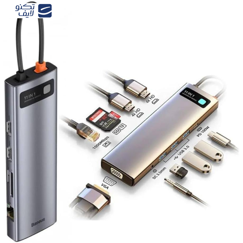 هاب 11 پورت باسئوس مدل CAHUB-CT0G