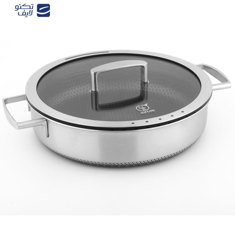 سرویس قابلمه و تابه 9 پارچه استیل جی فی نی مدل 09