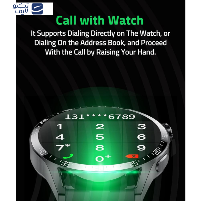 ساعت هوشمند 36 میلی‌متری تی سی اچ مدل E10 Nova با بند سیلیکونی