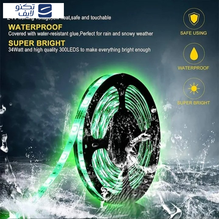 ریسه ال ای دی استریپ مدل RGB 3528 طول 5 متر