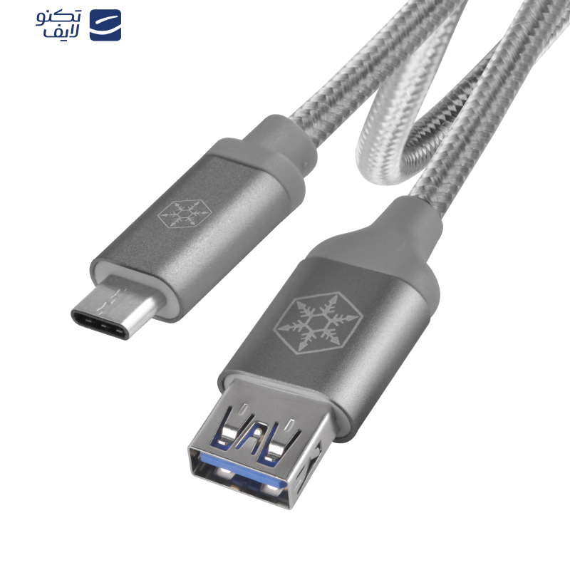 کابل تبدیل USB به USB-C سیلوراستون مدل CPU05 طول 0.5 متر