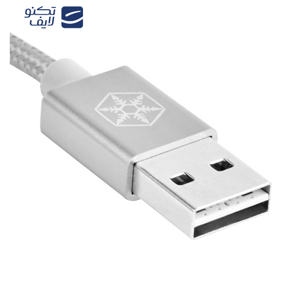 کابل تبدیل USB به Micro USB سیلوراستون مدل CPU01 طول 0.5 متر