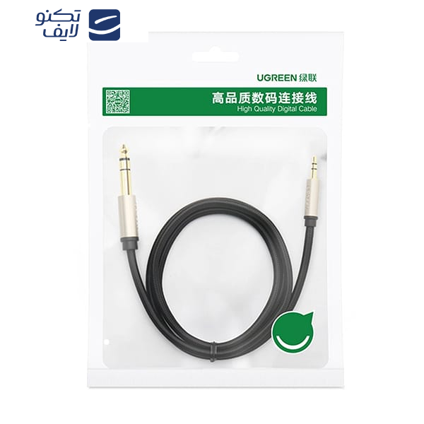 کابل تبدیل جک 6.5 میلی‌متری به جک 3.5 میلی‌متری یوگرین مدل AV127-10625 طول ۱ متر