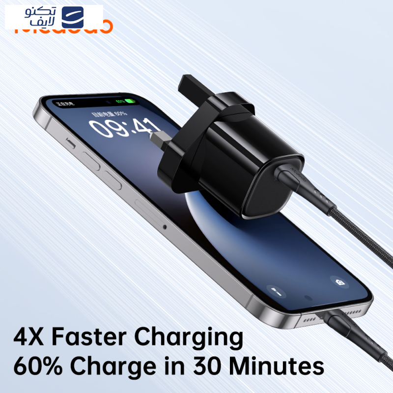 شارژر دیواری 20 وات مک دودو مدل CH-4016 به همراه کابل لایتنینگ